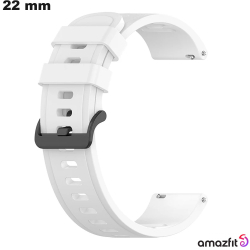 Pulsera 22 mm reloj inteligente Blanco Silicona Amazfit