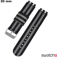 Armbanduhr Nylon 20 mm Grau Swatch ● Bester Preis