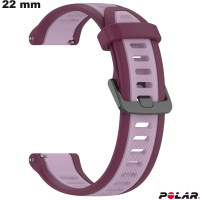 Armband 22 mm Silikon Polar Uhr Violett # Port Kostenlos bei Bestellungen über 20€