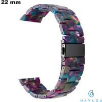 Armbanduhr 22 mm Lila Resin Haylou ● Schnelle Lieferung
