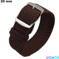 Bracelet Marron Tissu 20 mm Honor pour montre