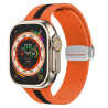 Venta de pulsera impermeable naranja de 22 mm para reloj Apple Watch