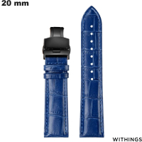 Armband 20mm Blau Echtes Leder Hochwertig Withings günstig