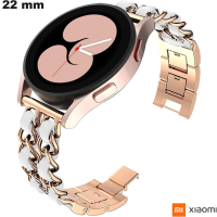 Armband Gold Rosa 22mm Xiaomi Edelstahl \ Port Kostenlos