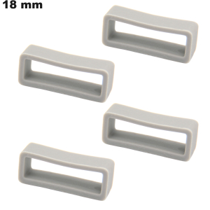 4 Pasantes Gris Silicona para reloj 18mm | Envío 24h