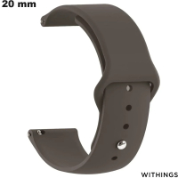 Kaufen Sie das graue 20-mm-Smartwatch-Gummiarmband von Withings