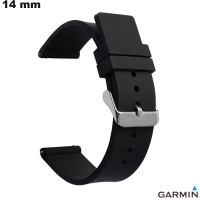 Venta de pulsera de volley de caucho para smartwatch negra de 14 mm Garmin