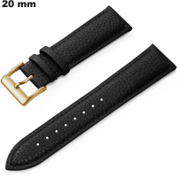 Armbanduhrenarmband im Echsenleder-Design Schwarz 20mm kaufen