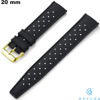 Schwarzes Haylou Armband für Smartwatch 20mm Gummi kaufen