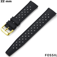 Fossil Schwarz Gummi Smartwatch Armband 22 mm kaufen