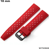 Günstiges 18 mm rotes Silikonarmband von Withings