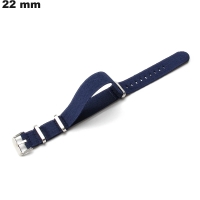 Bracelet Bleu 22mm montre Tissu