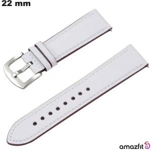 Echten Lederarmband für Amazfit Uhr 22mm Weiß kaufen
