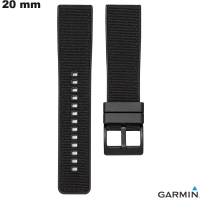 Armband Schwarz Silikon 20mm Garmin Uhr - Kostenloser Versand