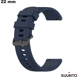 Pulseira Suunto 22mm Azul Borracha relógio (Ocean, Race)