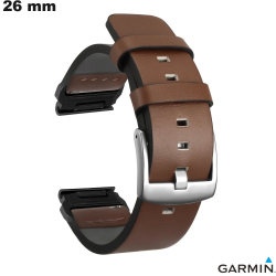 Bracciale Garmin Marrone per orologio 26mm Quickfit Pelle