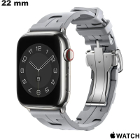 Armband Silikon Apple Watch hochwertige Uhr Grau günstig