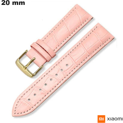 Bracciale Rosa 20mm per smartwatch effetto coccodrillo Xiaomi