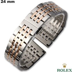Bracelet Acier inoxydable Rolex montre Jubilee Argenté