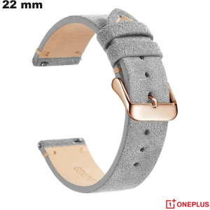 Armband OnePlus 22mm für Uhr Grau edel: Kostenloser Versand