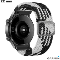 Pulsera Garmin Tejido de reloj inteligente 22mm Negro de calidad