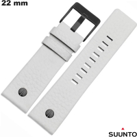 Vente Bracelet Blanco de Cuero Verdadero para Reloj Suunto 22mm