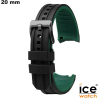 Armbanduhr Bracelet Noir 20mm Silikon Ice Watch ● Versand in 24h