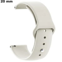 Bracelet Gris Caoutchouc 20mm de montre