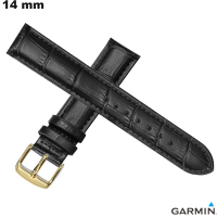 Elegantes Garmin-Armband aus echtem Leder 14 mm günstige Uhr