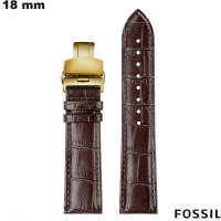 Armband Fossil Braun 18 mm Echtleder / Kostenloser Versand
