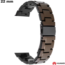 Bracelet Résine montre Huawei Marron 22mm