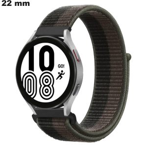 Armband Nylon 22 mm Grau für Uhr \ Kostenloser Versand
