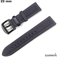 Verkauf Garmin Armband Echtleder Schwarz 22 mm Uhr