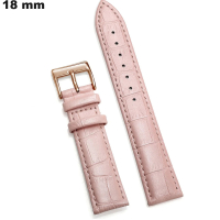 Echtem Leder Armbanduhr Rosa 18mm: Schnelle Lieferung