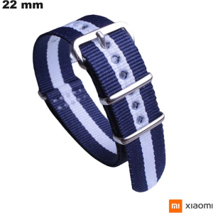 Bracciale Blu 22mm per orologio Nylon Xiaomi - Spedizione 24h