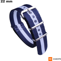 Bracciale Blu 22mm per orologio Nylon Xiaomi - Spedizione 24h