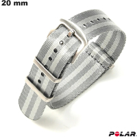 Grauen 20mm Polar Smartwatch Nylonarmband kaufen