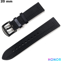 Verkauf von Schwarz Uhrenarmband Honor aus echtem Leder