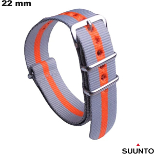 Armband Nylon Suunto smartwatch Grijs 22mm goedkoop