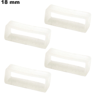 Acheter 4 Passants Transparent  18mm Silicone pour bracelet