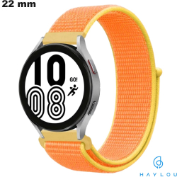 Bracelet 22mm Haylou de montre Nylon Orange