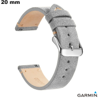 Echtes Graues Leder Smartwatch-Armband der Qualität 20