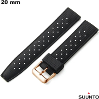 Verkoop Weersbestendig Rubber Armband Suunto 20 mm Zwart