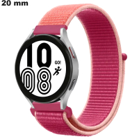 Armband Uhr 20mm Nylon Rosa / Versand in 24h
