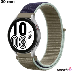 Bracelet Scratch Beige 20 mm Tissu de montre Amazfit