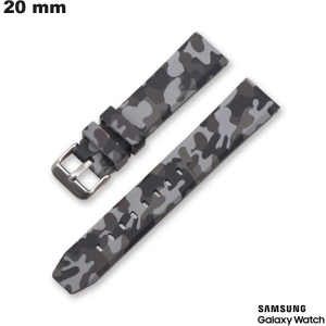 Armband Samsung Gummi 20 mm Grau Smartwatch günstig