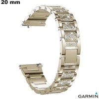Verkauf von 20 mm goldfarbenem Metallarmband für Garmin Smartwatch