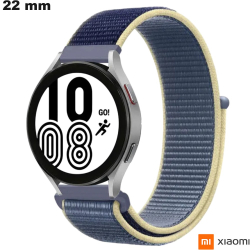 Bracelete Xiaomi 22mm Azul de relógio conectado Tecido