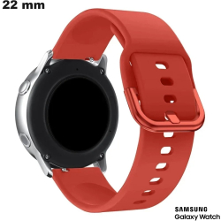 Armband Rood Silicone 22mm voor Samsung Horloge Antizweet