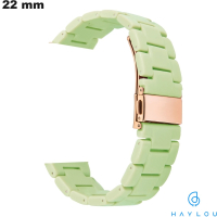Kaufen Sie das grüne Harzarmband für die Haylou Smartwatch 22mm